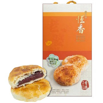HANG HEUNG Red Bean Paste Wife Cake (6pcs) 恆香 紅豆沙老婆餅禮盒（6件裝）( 獨立包裝 )