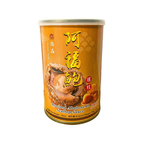 Premier Food Braised Abalone In Scallop Sauce 6 Pcs 尚品阿福瑤柱鮑魚鮑魚 (4隻裝) 380克