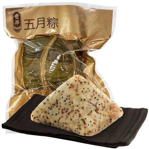 KEE WAH Vegetarian Rice Dumpling with Maitake and Assorted Mushrooms ( Vacuum Packaging ) 260G 奇華 舞茸雜菌素粽 ( 真空包裝 ) 260G
