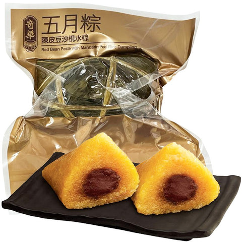 KEE WAH Red Bean Paste & Mandarin Peel Rice Dumpling ( Vacuum Packaging ) 200G 奇華 陳皮豆沙梘水粽 ( 真空包裝 ) 200G