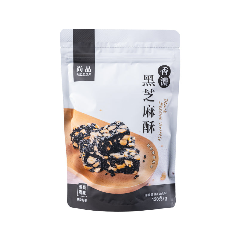 Premier Food Black Sesame Brittle  120G 尚品  香濃芝麻酥 120克.