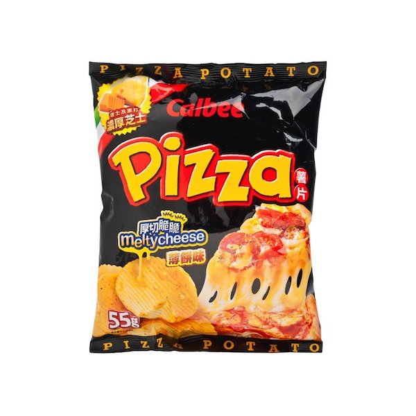 CALBEE POTATO CHIPS PIZZA 55G 卡樂B 薄餅味薯片 55G