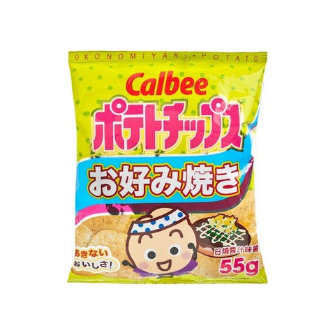 CALBEE OKONOMIY POTATO CHIPS 55G 卡樂B 日燒薯片 55G