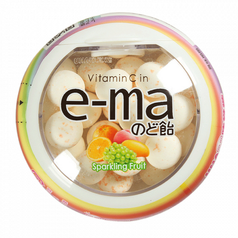 UHA E-MA CANDY (SPARK. FRUIT FLV) 33g 味覺 E-ＭＡ水果味果汁糖 33g