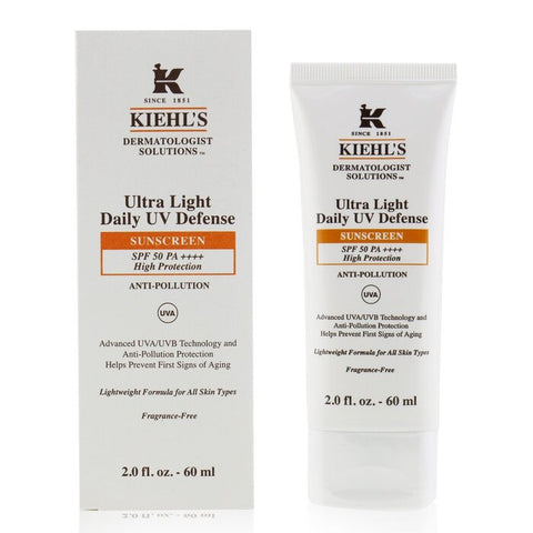Kiehls Dermatologist Solutions Ultra Light Daily UV Defense SPF50 PA++++ 60ml Kiehls 醫學全效抗污染輕柔防曬乳SPF50 PA++++ 60毫升