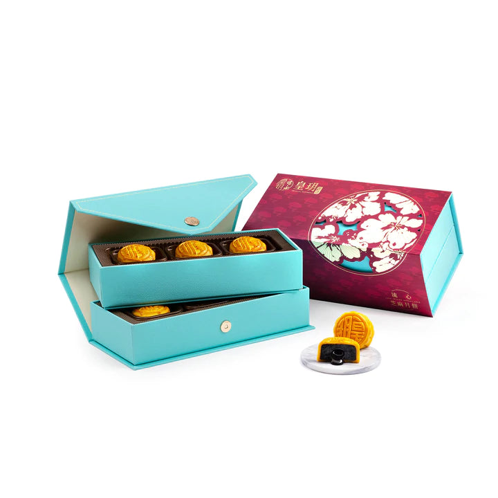 Imperial Patisserie Fancy Series - Lava Sesame Mooncakes 皇玥 時尚系列 — 流心芝麻月餅