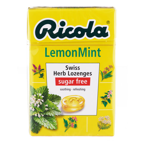 RICOLA HERB LOZENGES S/F LEMON MINT 45G 利口樂 檸檬潤喉糖 45G