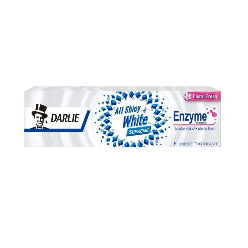 Darlie All Shiny White Supreme Enzyme Toothpaste (Floral Fresh) 120g 黑人全亮白極緻酵素牙膏 (淡雅花香) 120克