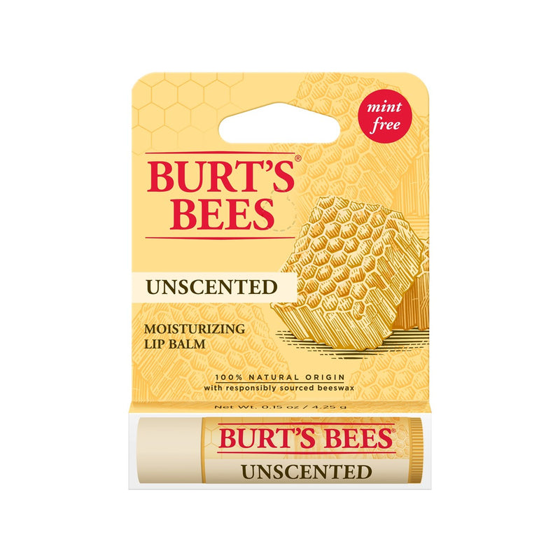 Burt's Bees UNSCENTED LIP BALM Burt's Bees天然保濕潤唇膏(無香料)