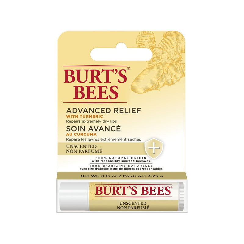 Burt's Bees Advanced Relief Unscented Lip Balm Burt's Bees薑黃素養唇潤唇膏 (無香料)