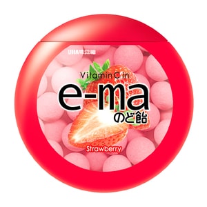 UHA E-MA CANDY (STRAWBERRY FLV) 33g 味覺 Ｅ－ＭＡ草莓味果汁糖 33g