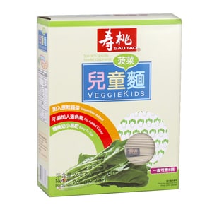 SAU TAO Sau Tao VeggieKids - Spinach Noodle 260G 壽桃牌 壽桃牌兒童麵-菠菜麵 260G