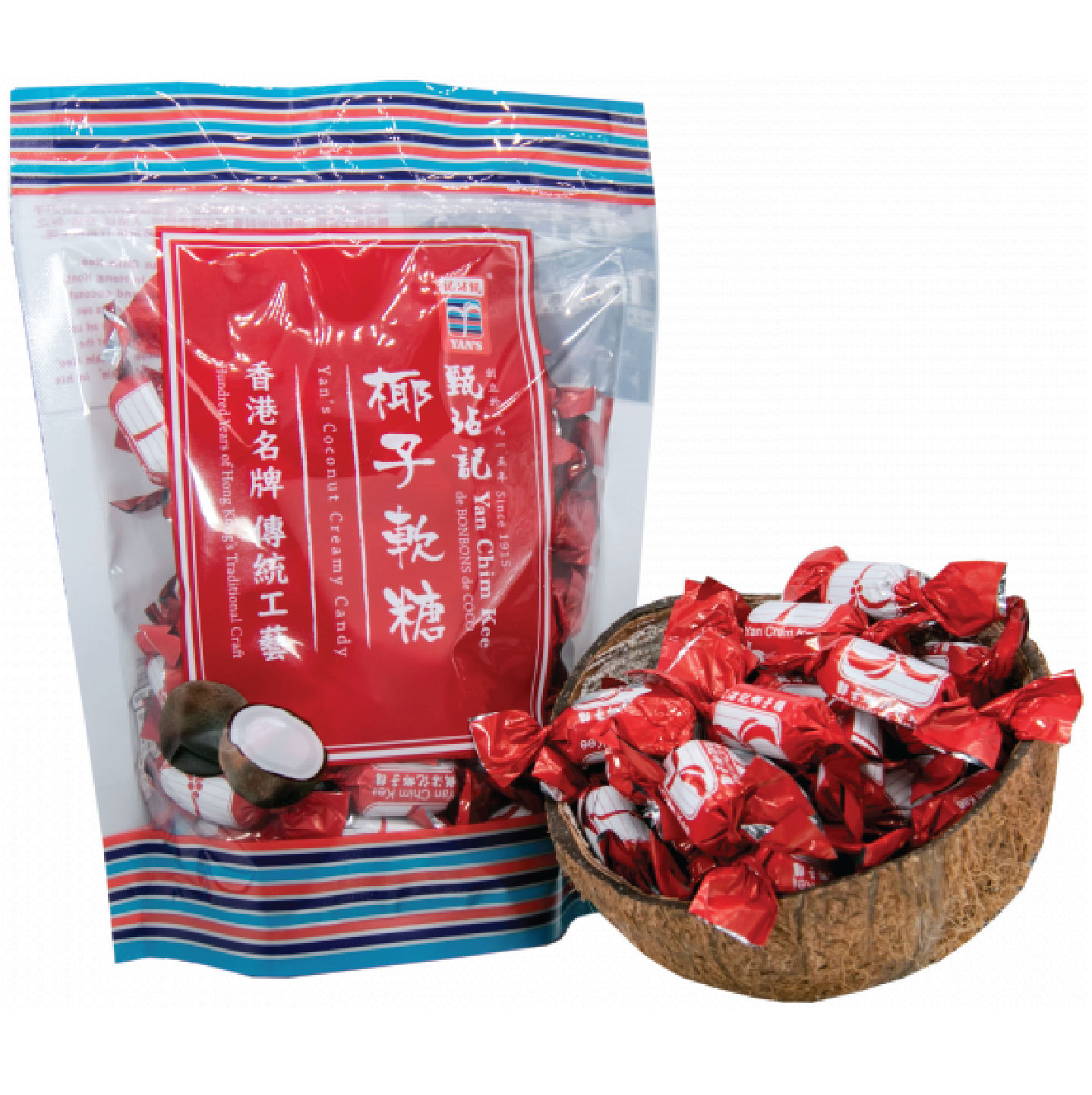 YAN CHIM KEE COCONUT CREAMY CANDY 200G 甄沾記 椰子軟糖 200G