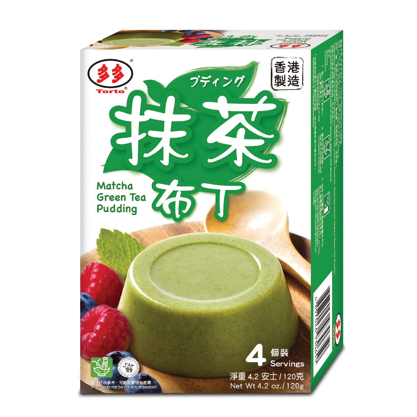 TORTO POWDERED GREEN TEA PUDDING 120G 多多 即溶抹茶布丁 120G