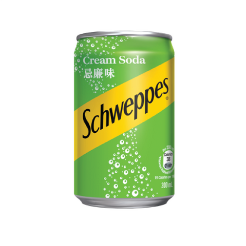 SCHWEPPES CREAM SODA MINI CAN 200ML 玉泉 忌廉味汽水迷你罐 200ML