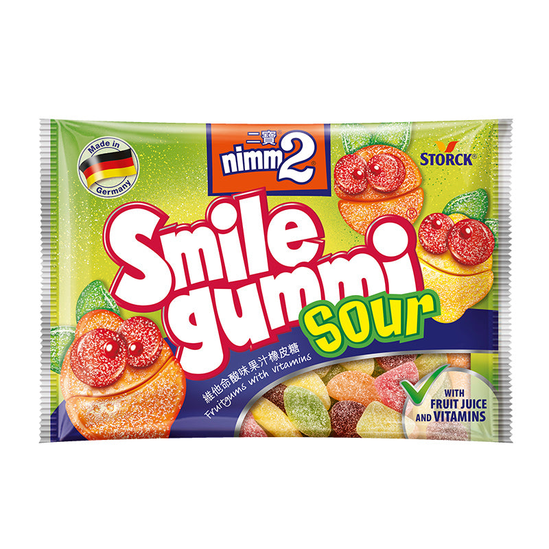 NIMM 2 SMILEGUMMI SOUR 90g  二寶 酸味橡皮糖 90g