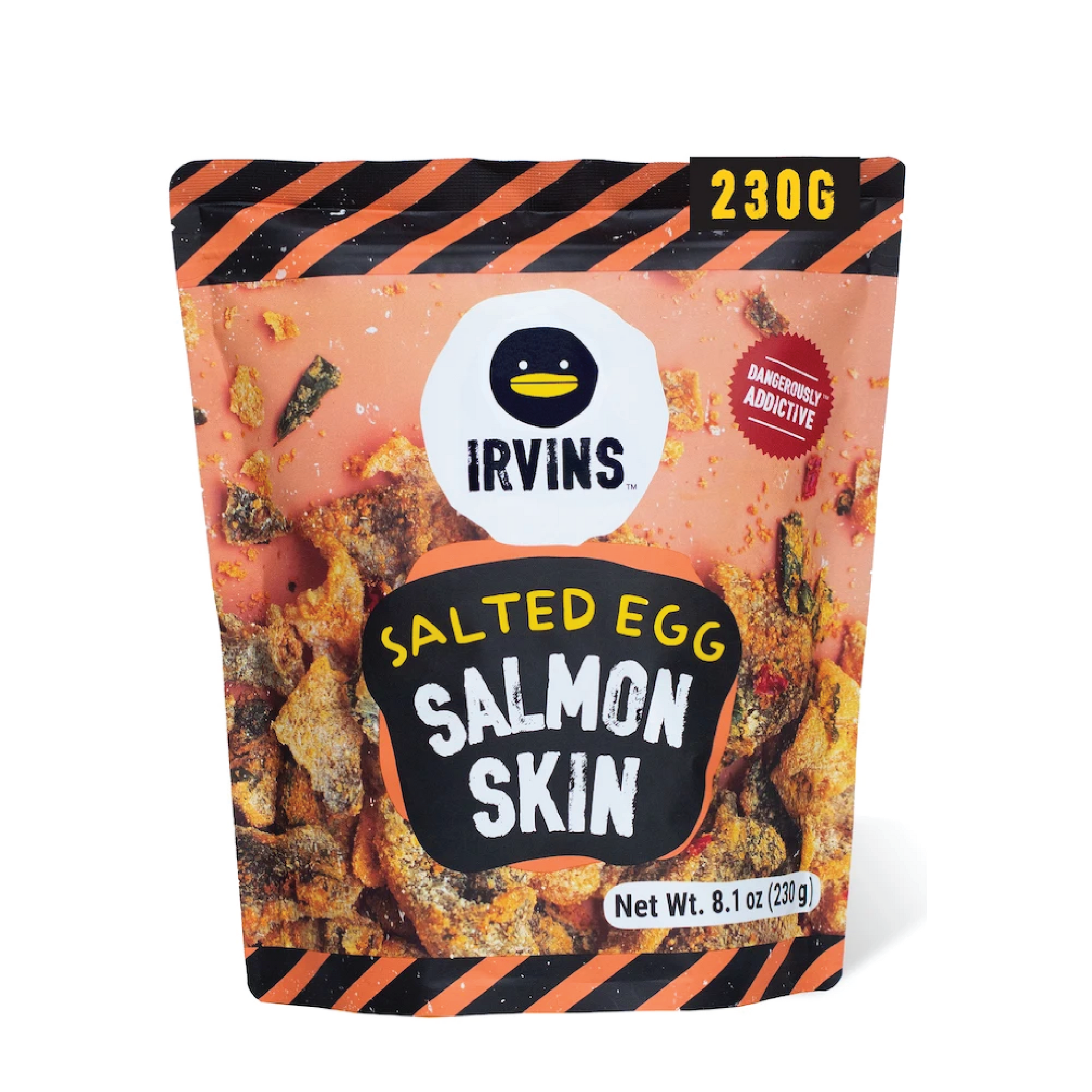 IRVINS Salted Egg Salmon Skin 105G 黑鴨 鹹蛋黃三文魚皮 80G