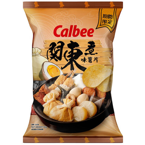 CALBEE KANTODAKI FLAVOUR POTATO CHIPS 65g   卡樂B 關東煮味薯片 65g