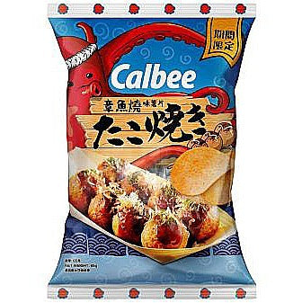 CALBEE TAKOYAKI FLAVOUR POTATO CHIPS 65g 卡樂B  章魚燒味薯片 65g