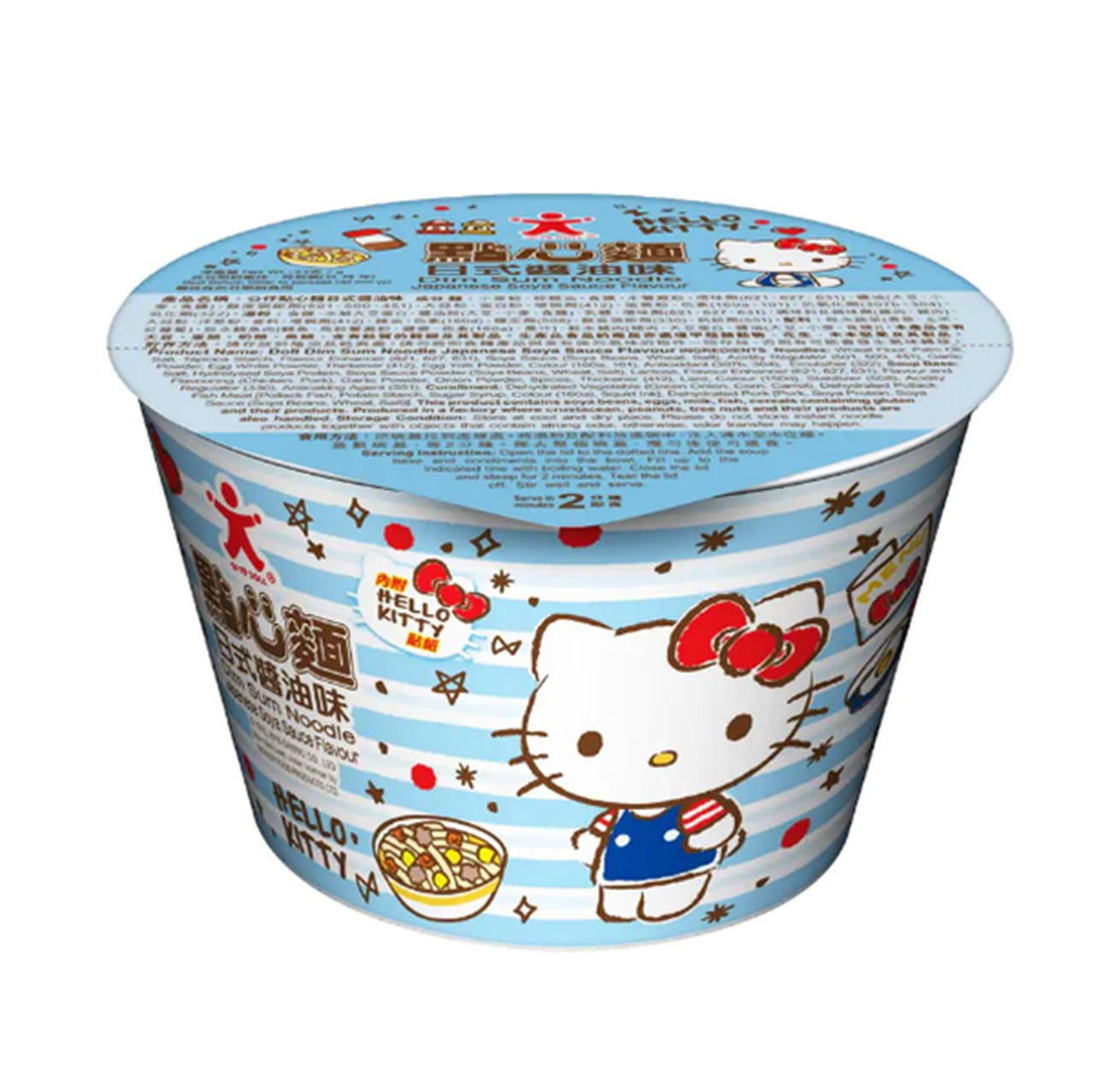 DOLL Hello Kitty Dim Sum Noodle Japanese Soy Sauce Flavour 33G 公仔 Hello Kitty 點心麵日式醬油味 33G