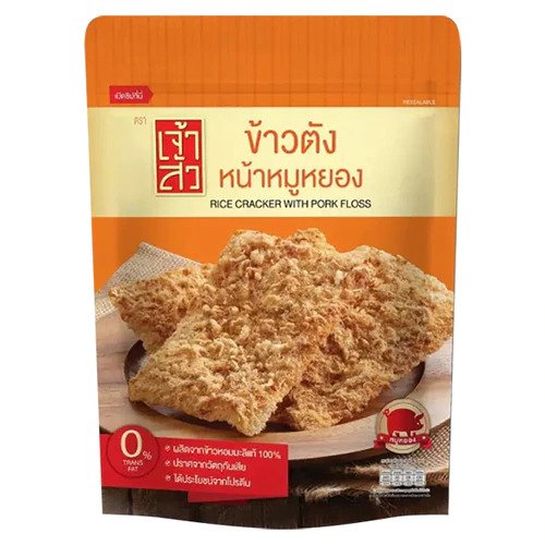 CHAO SUA Rice Cracker with Flossy Pork 90G 座山 原味肉鬆飯焦乾 90G