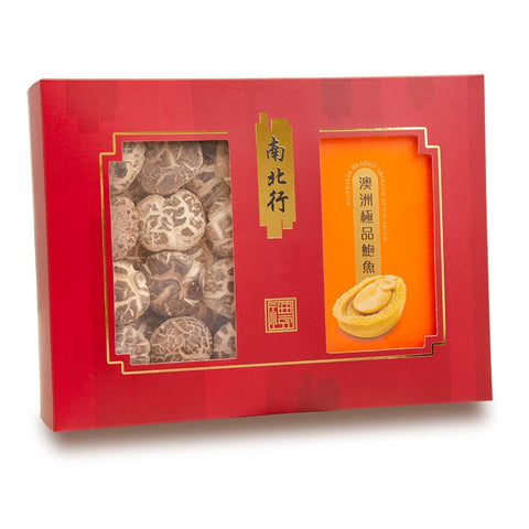 NAM PEI HONG Premium Mushroom + Premium Abalone Gift Box 200G 南北行 特級花菇+澳洲極品鮑魚禮盒 200克