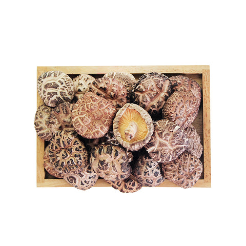On Kee Japan Dried Natural Log Flower Mushroom (Thick) 安記 日本原木花厚菇