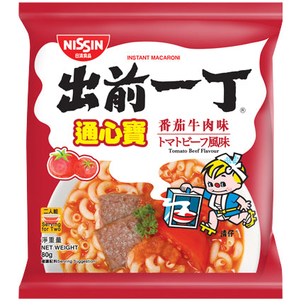 NISSIN Instant Macaroni Tomato Beef Flavor 80G 出前一丁 通心寶 番茄牛肉味 80G